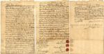 Rare and attractive Indian deed for Ulster County, New York, signed by three Indians with their pictoral totems. 