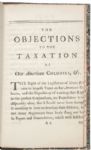 Important 1765 Stamp Act Pamphlet: "The Objections to the Taxation of Our American Colonies"
