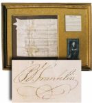 Benjamin Franklin Signed Document as President of the Commonwealth of Pennyslvania