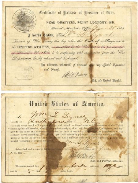 Oath and Parole for this 44th Georgia Infantry Soldier