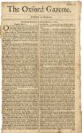 1665 Oxford Gazette