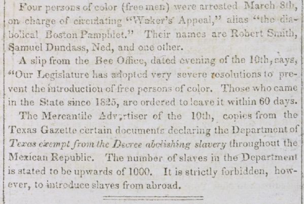 Violent Rebellion by Slaves in the South