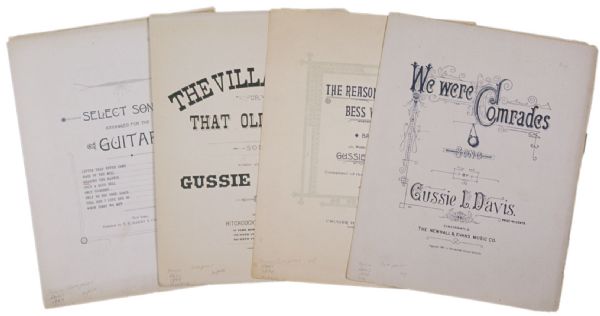 Assorted Sheet Music by the Most Successful 19th Century African American Composer, Gussie L. Davis