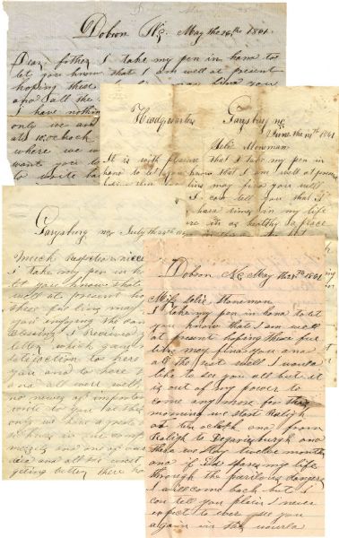 28th North Carolina Letter Group with 1st Manassas Content
