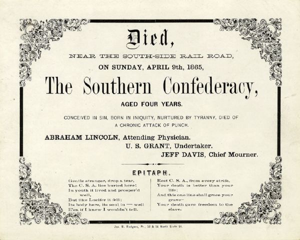  Death of The Confederacy