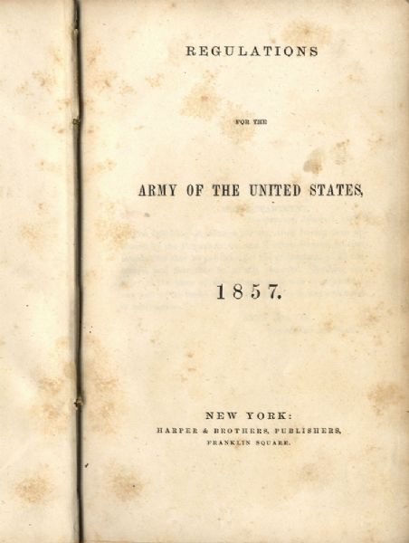 1857 Army Regulations