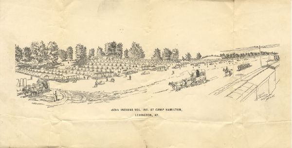 Print of The 160th Ohio In Camp