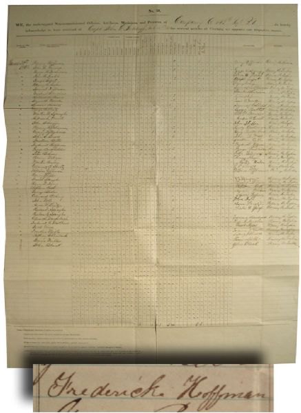 Gettysburg Bucktail Hero's Document
