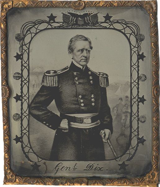 Union General John Dix Ambrotype, c. 1862.
