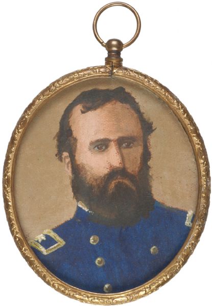 Original Oil Portrait of Civil War General Eugene Asa Carr