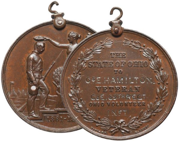 Civil War Veteran's Honorary Tiffany Medal