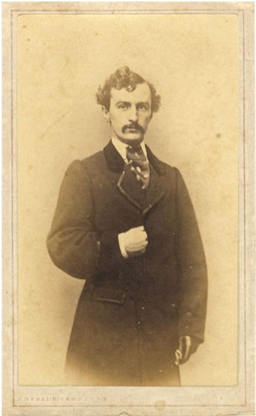 John Wilkes Booth CDV, Gutman #26. 