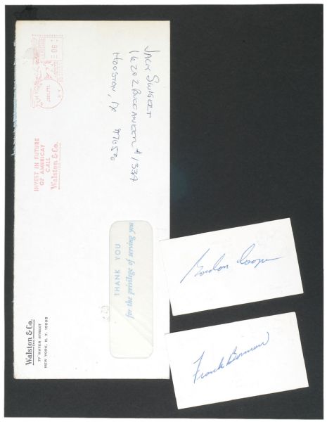 Signatures of Astronauts Jack Swigert, Frank Borman and Gordon Cooper
