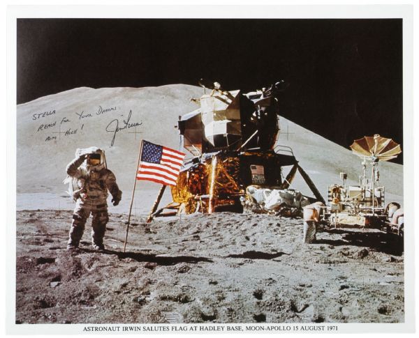 Photo Signed by Astronaut Jim Irwin