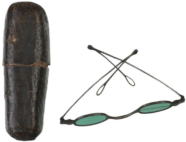 Lime-green Tinted Revolutionary War Era Spectacles
