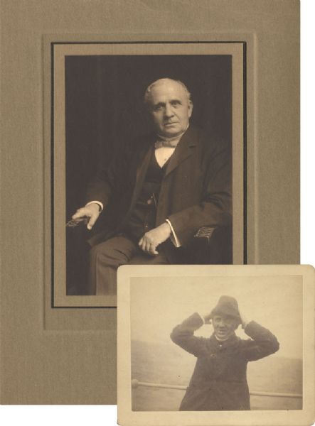 Superb original studio photographic portrait of Judge Mayer Sulzberger (1843-1923).  