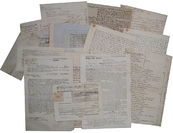 EARLY NEW YORK SUPREME COURT DOCUMENT GROUPING