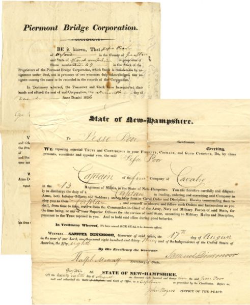 Pair of New Hampshire Documents