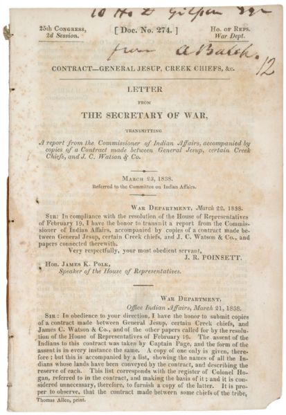 Seminole War Documents