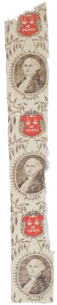 Centennial George Washington Justice & Peace Textile as Listed in Threads of History