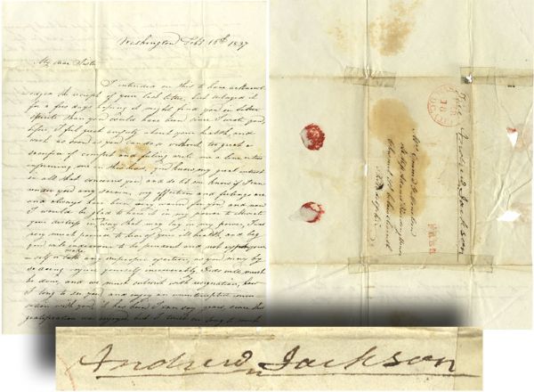 Andrew Jackson Free Franked Letter