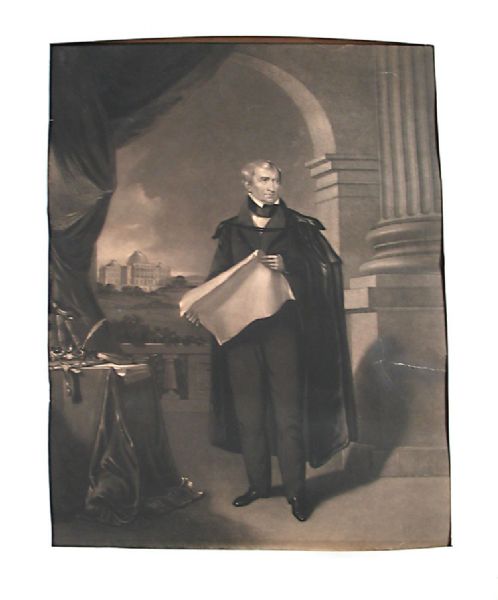 President Harrison Engraving