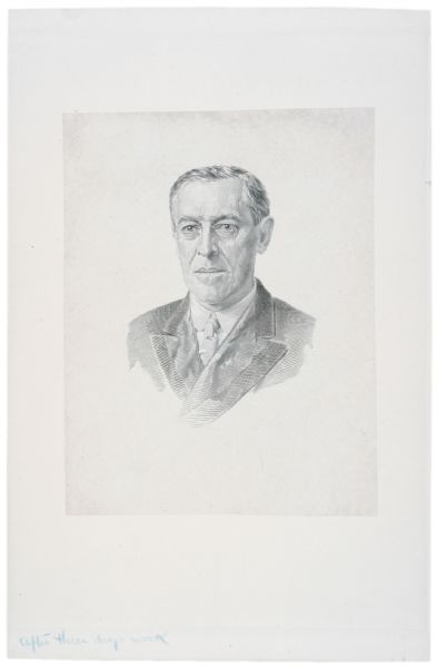 Vignette of Woodrow Wilson by G.F.C. Smillie
