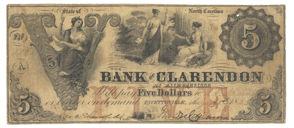 Obsolete North Carolina bank Note