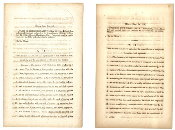 A Pair of Confederate Government Imprints