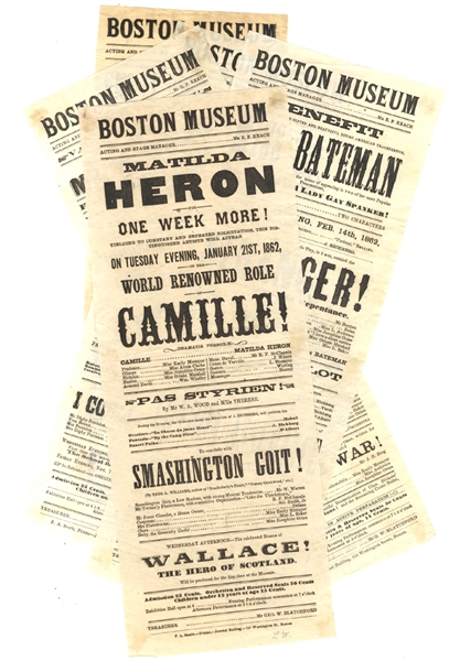 War Dated Theater Broadsides 