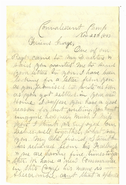 141st Pennsylvania Soldier Writes of a Grand Review and Drunken Soldiers