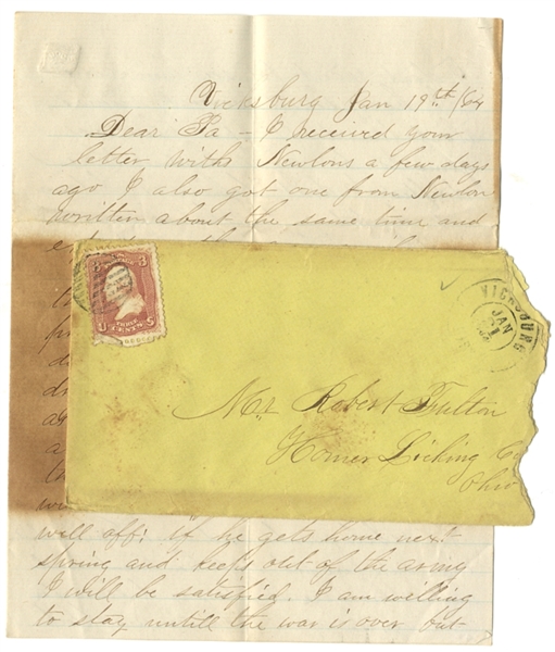 Wants To Serve In The Place Of His Brother; Draft Rumors; Sending Home A Piece of The Vicksburg Surrender Tree