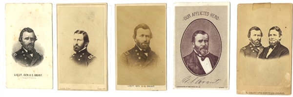 Collection of U. S. Grant General and Grant Presidential Judgat CDVs