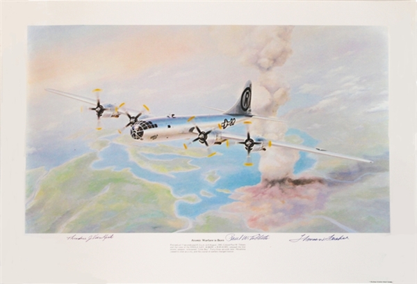 Near Perfect Condition Enola Gay Signed Poster