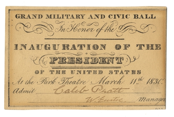 Andrew Jackson Inauguration Celebration Pass