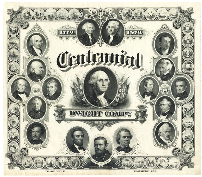 Centennial  Presidential Engraving