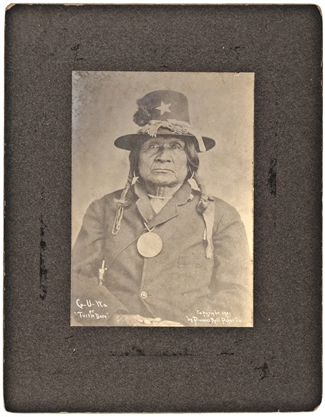 Comanche Chief Wears His Peace Medal