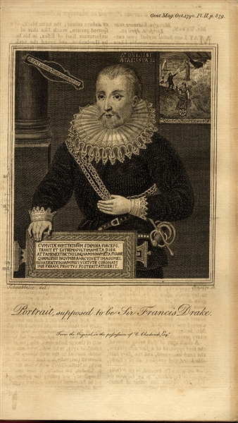 He Defeated The Spanish Armada - Sir Francis Drake - Early Portrait