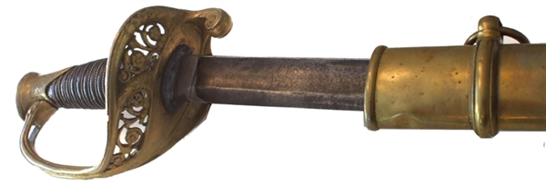 M1850 Ames Foot Officer Sword with Scabbard