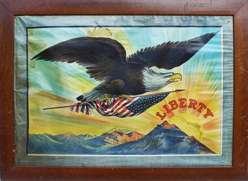 Outstanding Patriotic Painted Image, c1898