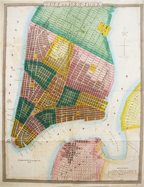 New York City map - 1838
