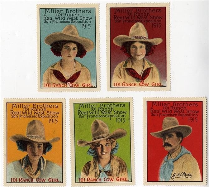 Complete Set Of Miller Brothers Perforated Poster Stamps