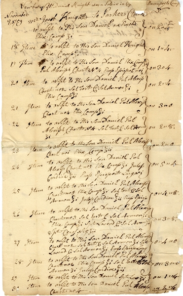 French and Indian War Document