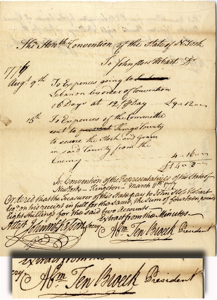 1776 From the New York Provincial Congress’ President