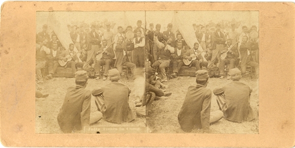 Black Musicians Entertaining the Troops
