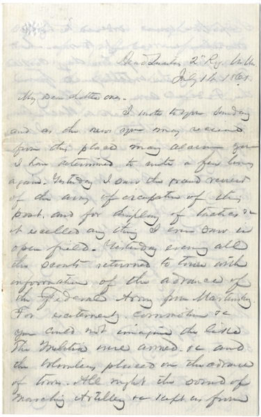 Confederate Letter by Surgeon Joseph B. Amiss 