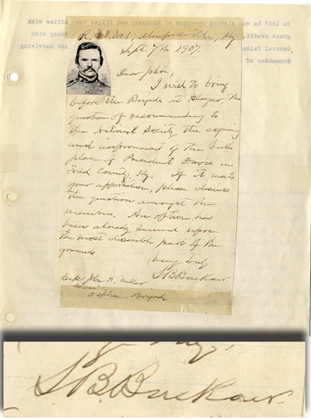 The Letter That Caused The The Jefferson Davis Monument To Be Built