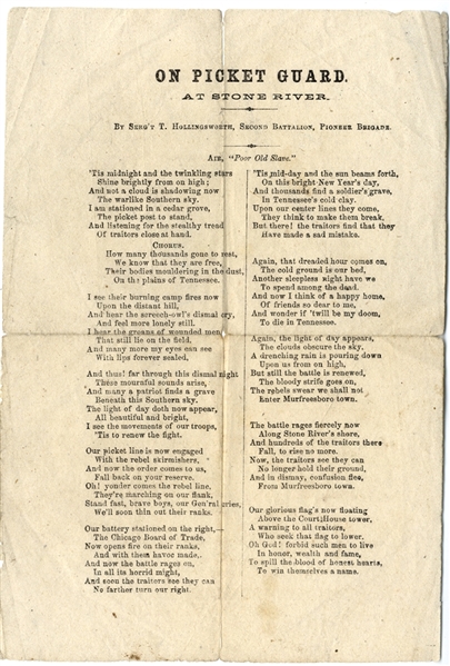 Michigan Pioneer Brigade Battle of Murfreesboro Poem