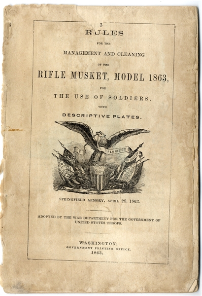 Springfield Arsenal Booklet: Model 1863 Springfield Musket