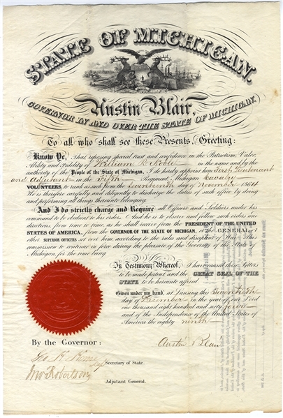 The Michigan 5th Cavalry Document